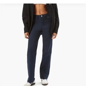 WeWoreWhat Frayed straight leg jean in true blue